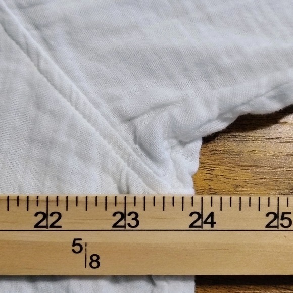 GAP Womens The‎ Big Shirt White Gauze Long Sleeve Button Down Top Medium M - Picture 11 of 13